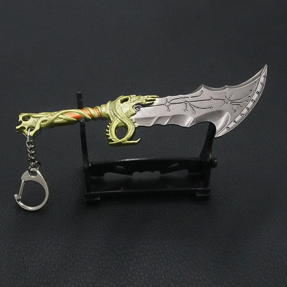 Neuer God of War 4 Kratos Schwert Schlüsselanhänger Anhänger Schlüsselring Schmuck für Männer und Frauen Auto-Schlüsselanhänger Zubehör – Detail 18