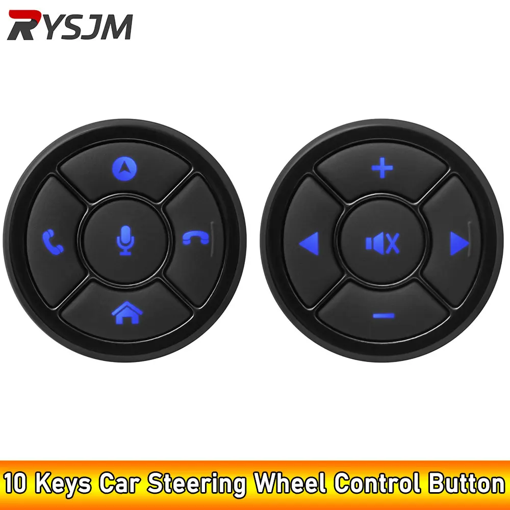 Steering Wheel Remote Control Wireless Control Button 10 Key for Car Radio DVD GPS Multimedia Navigation Head Unit