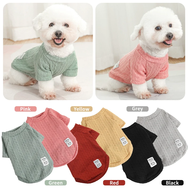 

Winter Warm Pet Clothes for Small Dogs Pet Dog Knitted Sweater Puppy Cat Sweater Schnauzer Chihuahua Tdeey Yorkie Pets Costume