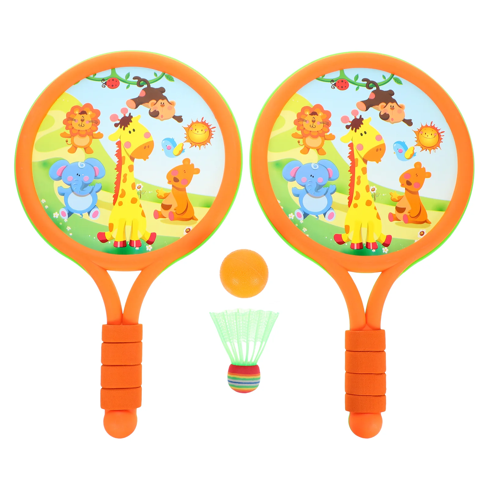 Kids Tennis Racket Set Outdoor Playset Kids Racket Racquet Play Game Beach Lawn Backyard Parent Child Game (