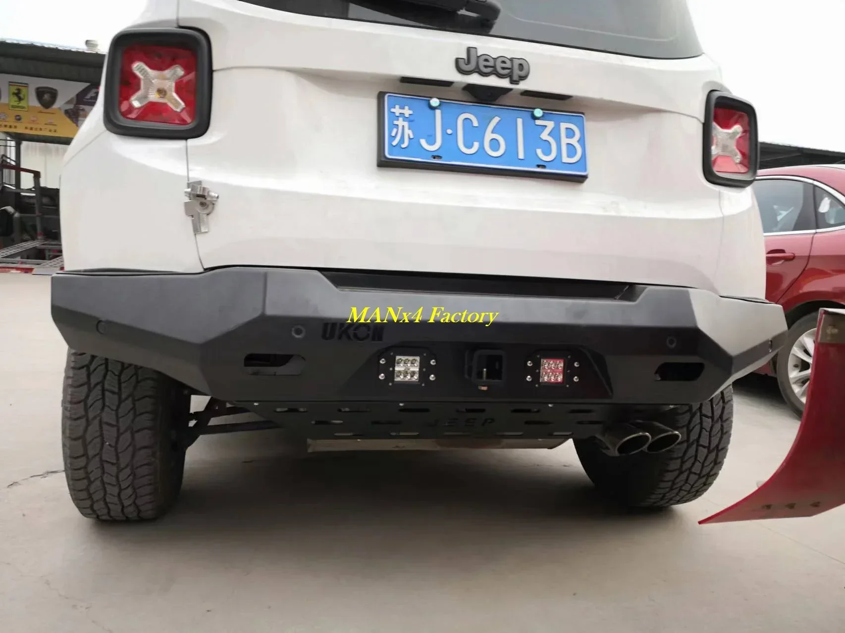ジープレネゲード用オフロードスチールリアバンパー、manx4 - AliExpress