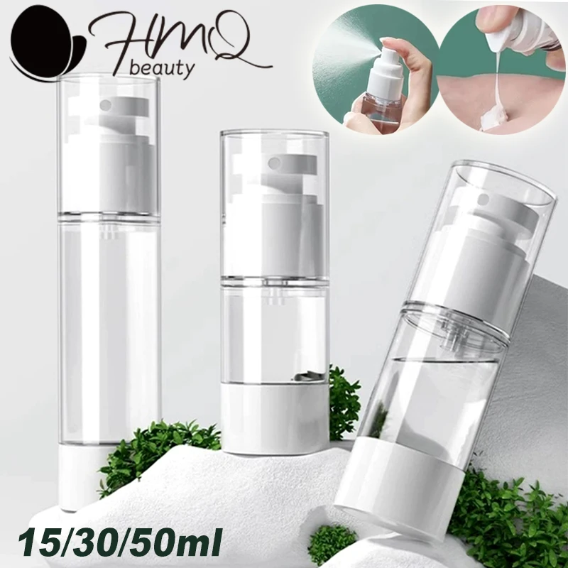 15/30/50/100ML Refillable Bottle Airless Vacuum Portable Empty Lotion/Spray Travel Pump Cosmetic Container Makeup Tool