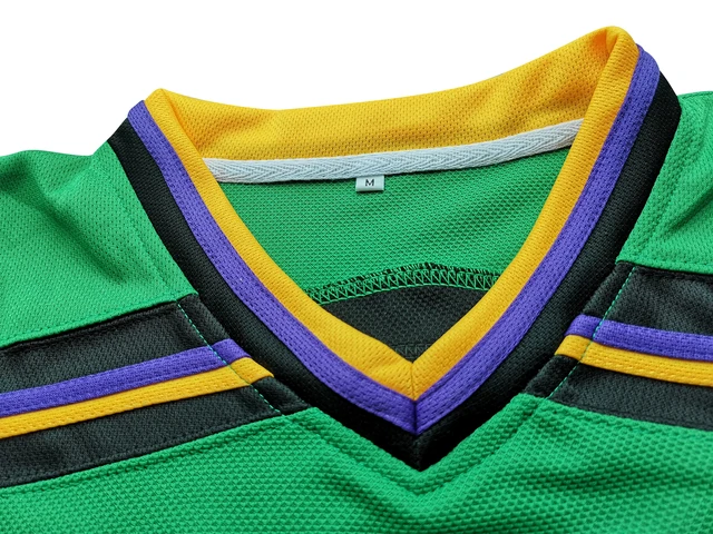  Mighty Ducks Jersey #96Charlie Conway: #99 Adam Banks 90s Movie  Ice Hockey Jersey for Halloween Hip Hop Sports Party Clothing (as1, Alpha,  s, Regular, Regular, 96 Green) : Clothing, Shoes & Jewelry