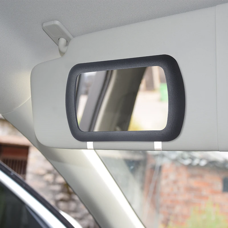 Makeup Mirror HD Mirror Car LED Makeup Mirror Three Gear Adjustment Sun Visor Plate Interior RearMirror Dimmable Touchscreen Auto Vanity