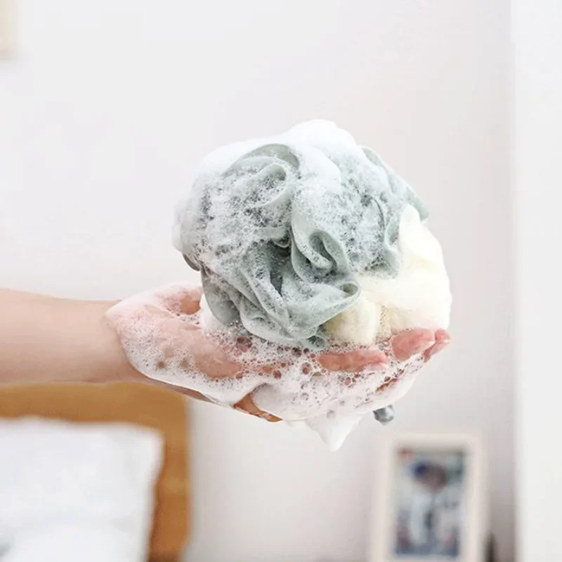 High Quality Bath Ball Mesh Cool Flower Bath Towel Body Cleaning Shower Wash Sponge Brush Scrubber Bathroom Accessories 5