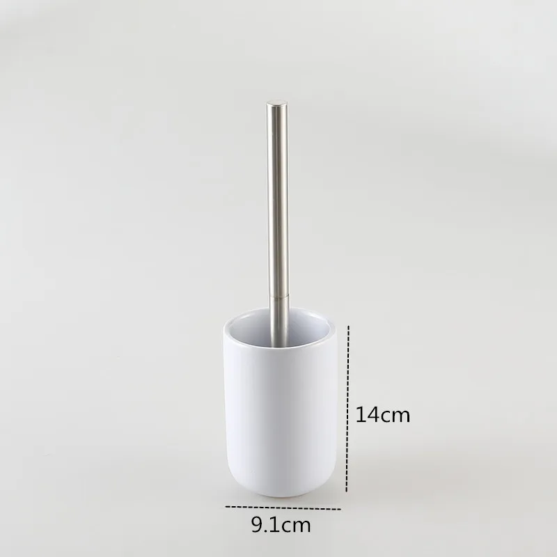 Description Picture 3 of itemToilet Brush Retainer Cleaning Household Bathroom Supplies Ceramic Long Handle Non-punching