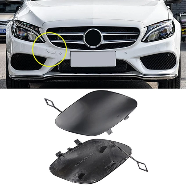 Front Bumper Tow Hook Cover A2048850526 Towing Eye Cover Cap Replacement  For Benz C Class W204 C204