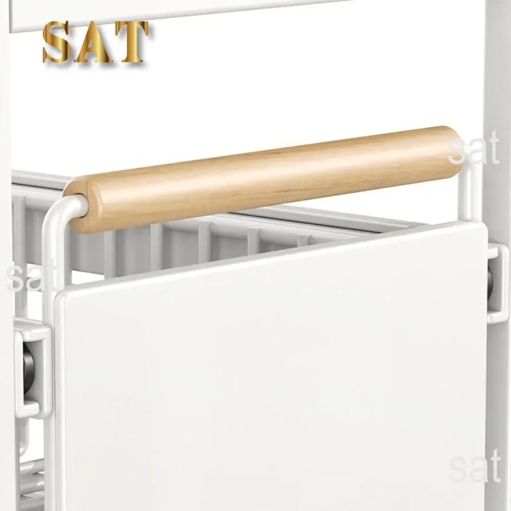 Description Picture 6 of itemUnder Sink Organizer Metal Kitchen Pull-Out Layered Racks 2-Tier Basket Drawer Cabinets For Bathroom Sink Storage Shelf Cabinet