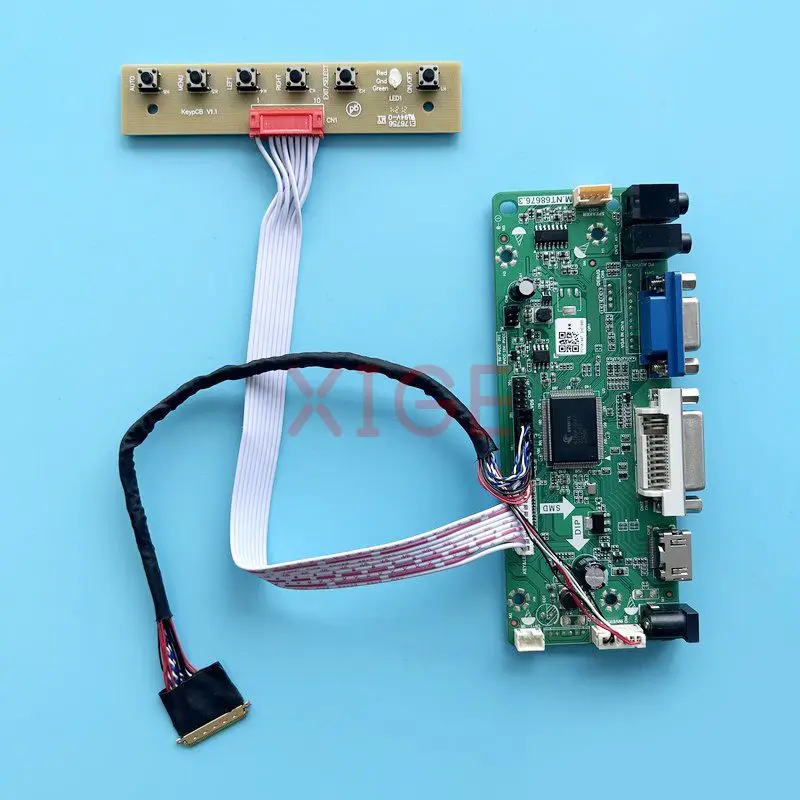 

Плата контроллера подходит для HSD101PHW1 M101NWN8 N101BGE, 40-контактный LVDS-Комплект «сделай сам», 1366*768, HDMI-совместимый, 10,1 "DVI VGA аудио монитор ноутбука