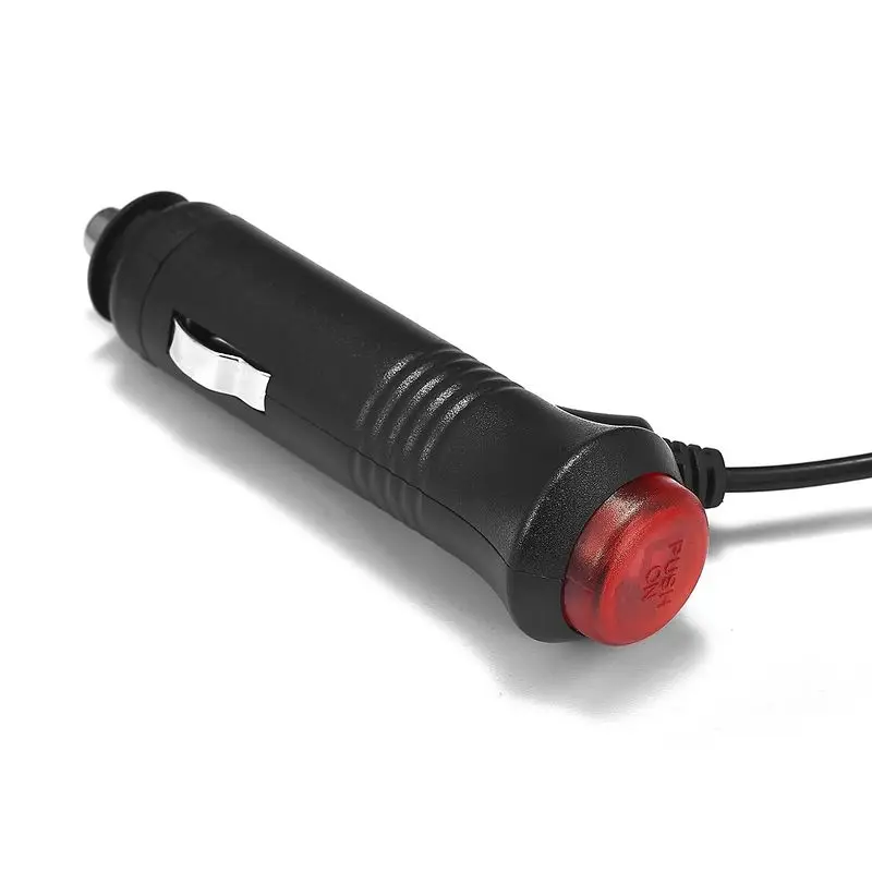 DC 5.5 x 2.1mm Car Charger Switch 12V Car Cigarette Lighter Power Adapter Plug Cable Battery Charger LED Strip Light