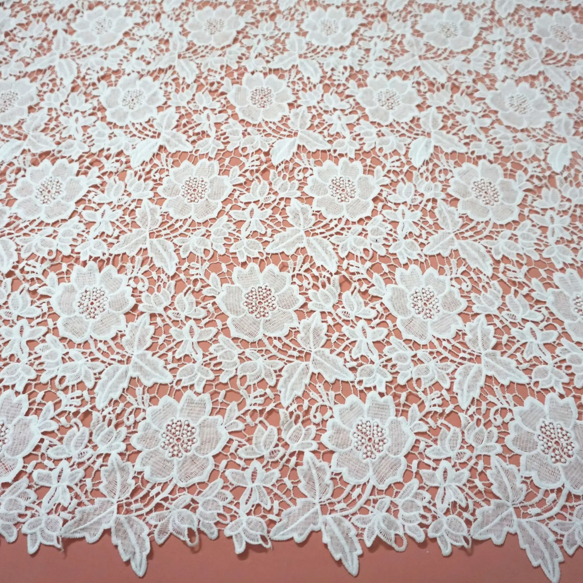 Lace Fabric Off White for Evening Party Bridal Dress High Quality Lace Material Selling by Yard