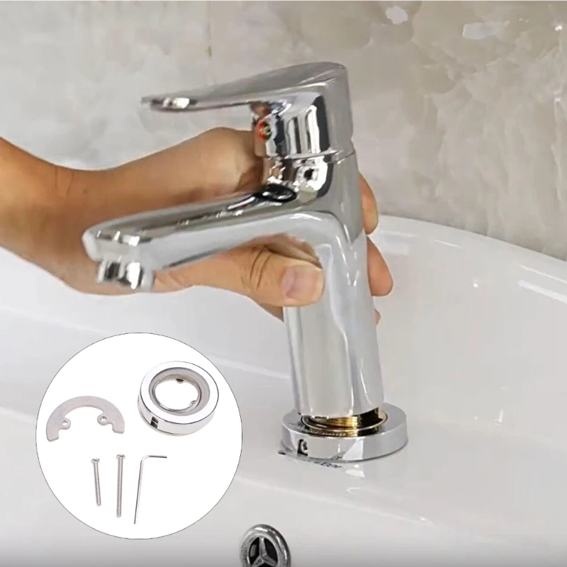 Bathroom Faucet Fixed Base Plate Water Tap Screw Nut Sink Basin Pipe Connector Dropship
