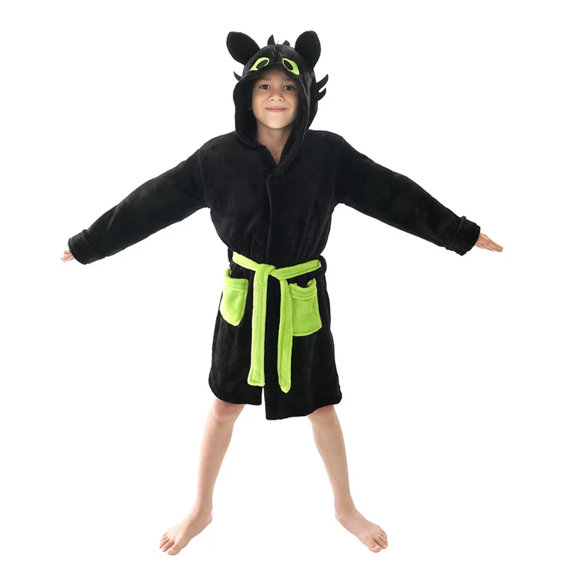 Pijama Disfraz De Dragón Negro Para Adultos Y Niños - Una Pieza, Con Capucha Y Guantes | Dressfan