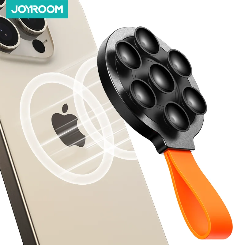 Joyroom Magnetic Suction Cup Phone Mount Hands-Free Mirror Shower Silicone Suction Phone Case Grip Stand Holder For iPhone 15 14