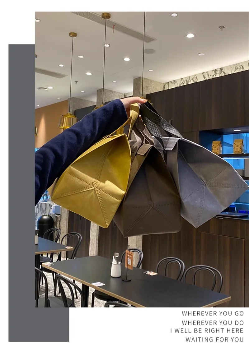 10pcs Grey Non-Woven Insulated Tote Bags – Reusable Portable Pouches for Bread, Food, B... - SKU NITB1619 - UGI Packaging