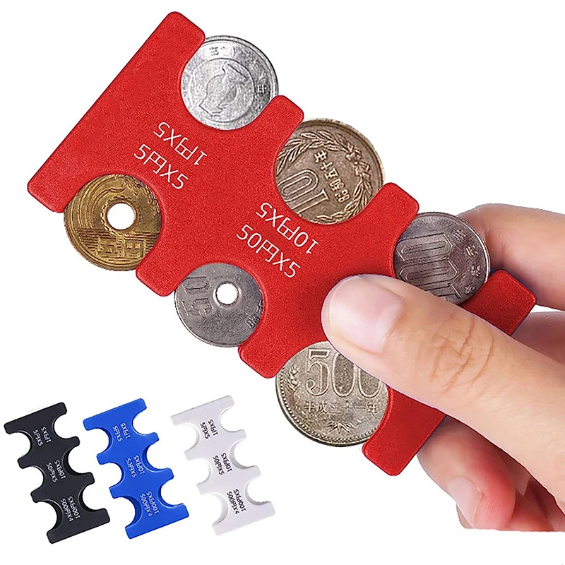 Coin Purse Coin Wallet Change Bag 1PC Korean Plastic Purse Wallets Multi-position Coin Bags Clip Money Bag Japanese Style Portable Coins Pocket