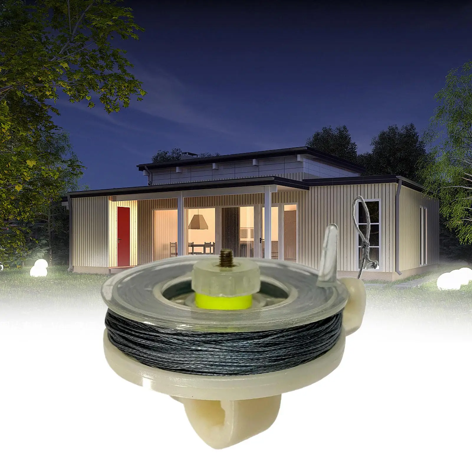 Perimeter Alarm Trip Wire 82ft Trip Wire on Reusable Reel Weatherproof Camping Accessories Security System for Defense Hunting