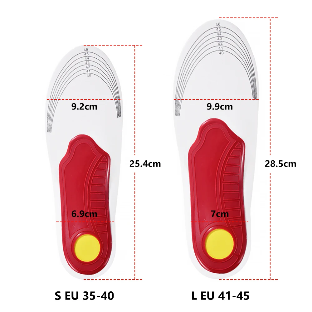 Flat Feet Arch Support Orthopedic Insole Shoe Inserts For Foot Pain Relief Heel Spur Plantar Fasciitis Over-pronation Correction images - 6