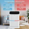 Portable 15000 BTU Air Conditioner with Heat Dehumidifier 4-in-1 Unit 800 Sq.Ft Rooms Auto Swing Timer Efficient Cooling & 2