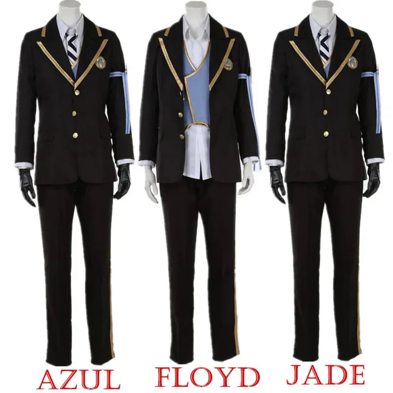 

Game Twisted-Wonderland OCTAVINELLE Azul Floyd Jade Uniform Cosplay Costume