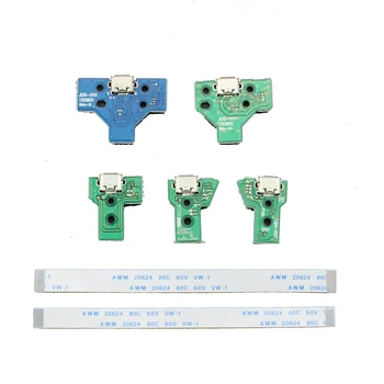Brand New 12P 14P USB Charging Port Socket Circuit Board 12Pin 14PIN JDS 011 030 040 For PS4 Controller Repair Parts Replacement