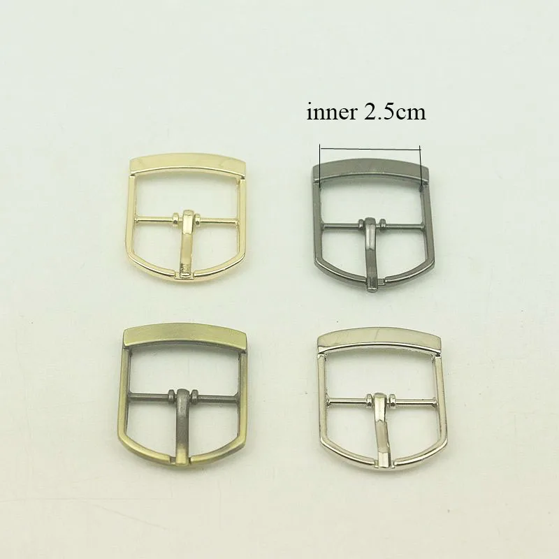 30Pcs 25mm Metal Pin Belt Buckles Adjuster Bags Strap Slider Shoes Buckle DIY Leather Hardware Accessories 30pcs 20mm half metal pin buckle bags strap adjuster belt buckles shoes webbing slider hook diy decor clasp accessories