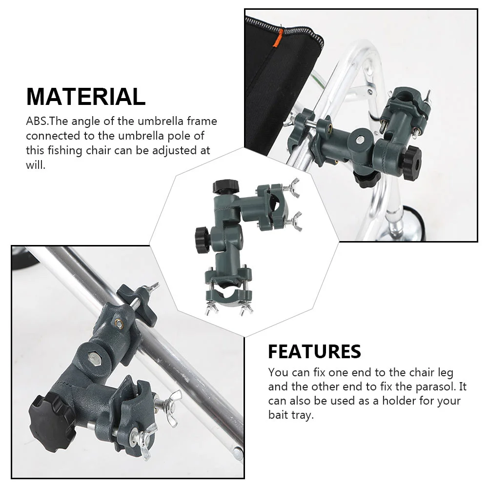 Fishing Rod Holder Rack Fishing Chair Mount Stand Bait Tray Holder  Adjustable Clamp Fixing Support Frame Universal Stand