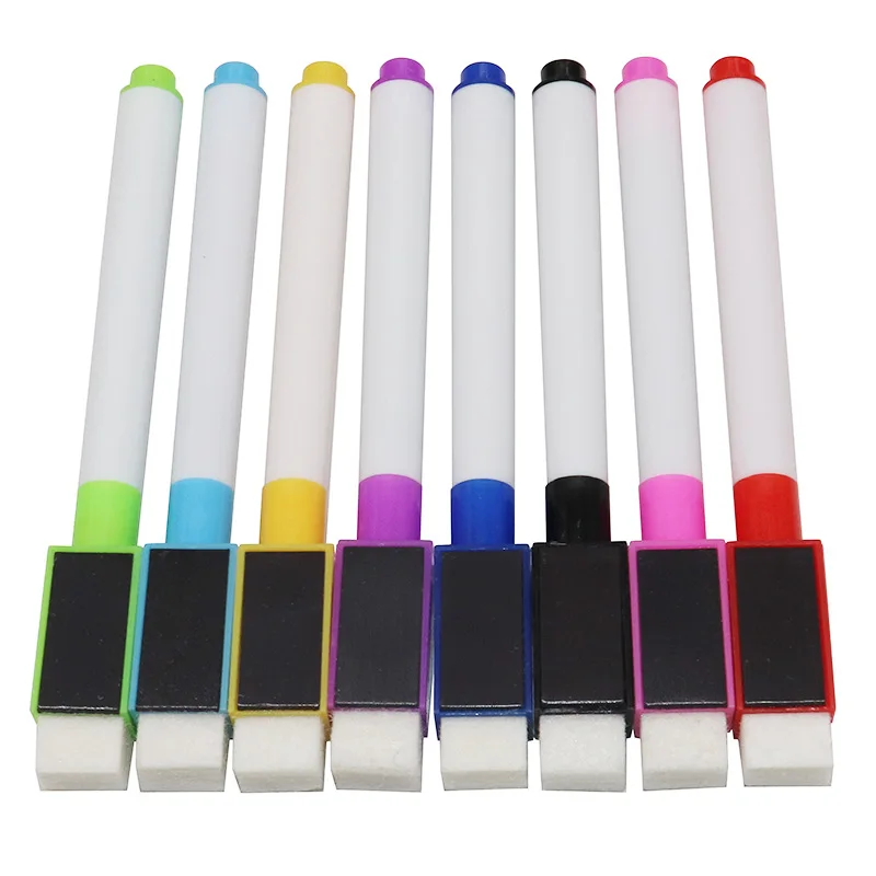 8 Colors Erasable Magnetic Whiteboard Marker Pen Blackboard Marker Chalk Glass Ceramics Office School Art Marker Stationery - 6