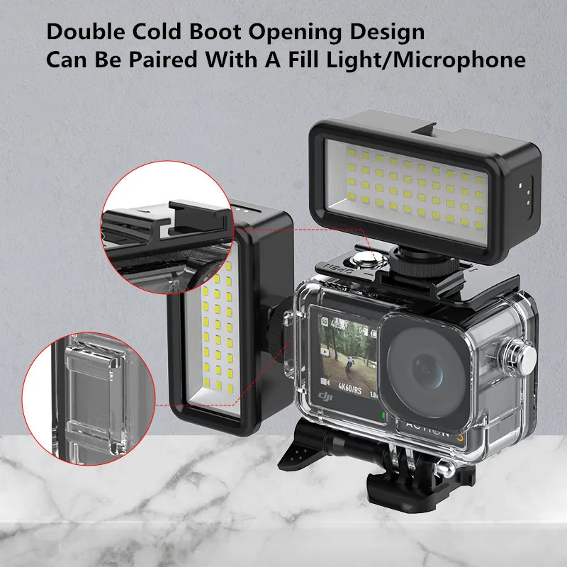 Enhanced Underwater Waterproof Diving Case for Action Cameras – 45M Depth Protection