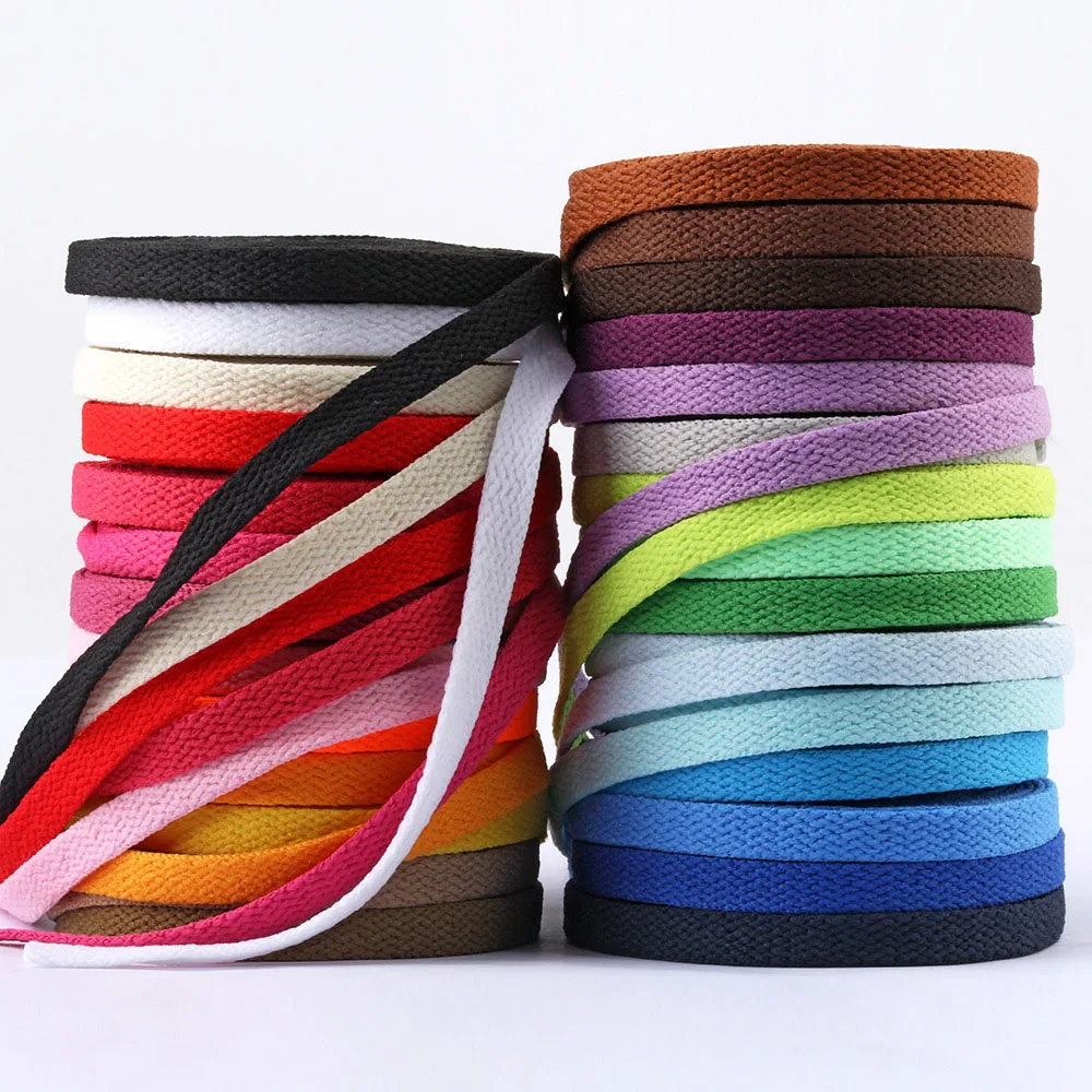 100m Flat Shoelaces Sneakers 8mm Width Sport Shoes Strings Sport Boot Lace Athletic Shoe String CLOXY