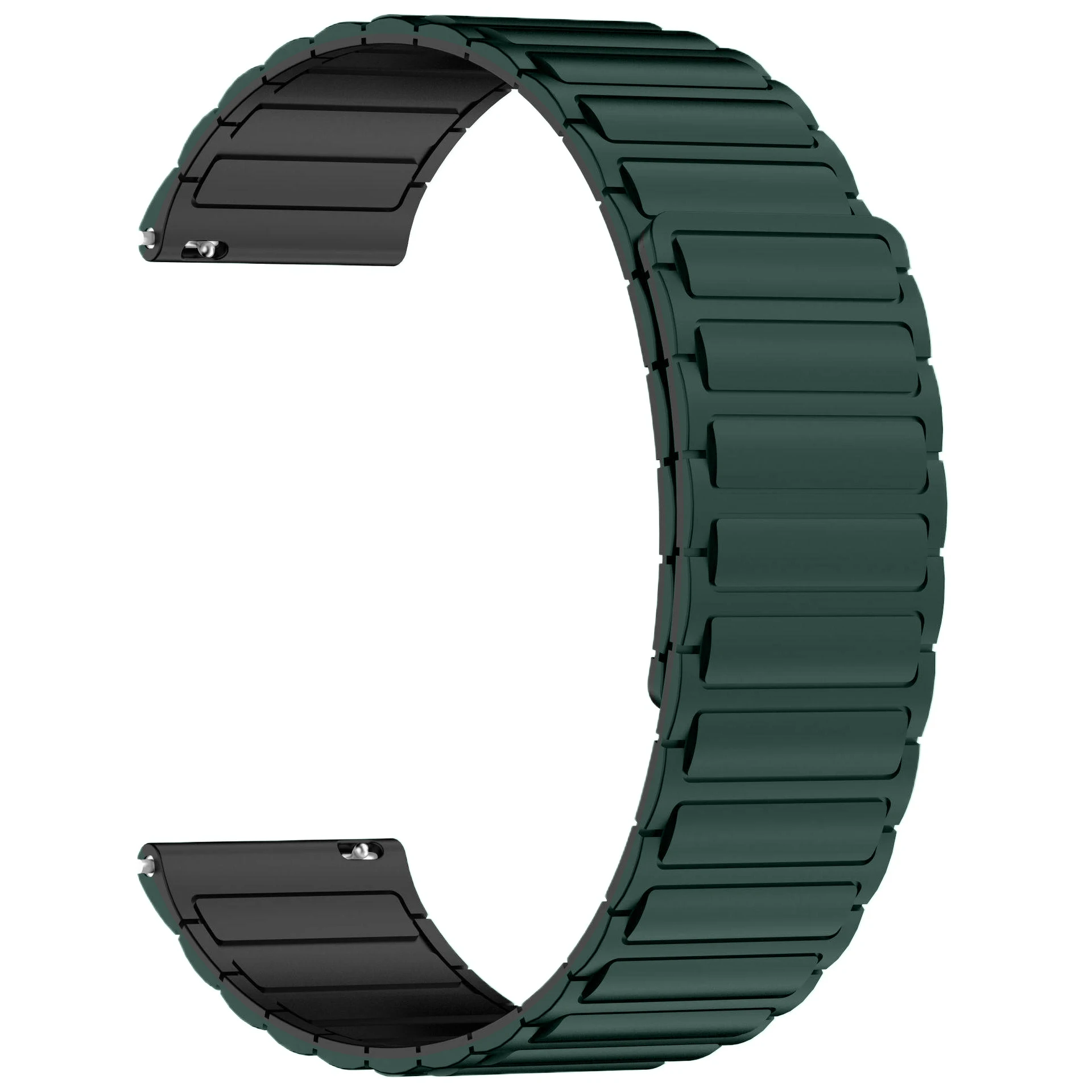 Magnetic Silicone Strap Bracelet - 20mm/22mm, Universal Fit