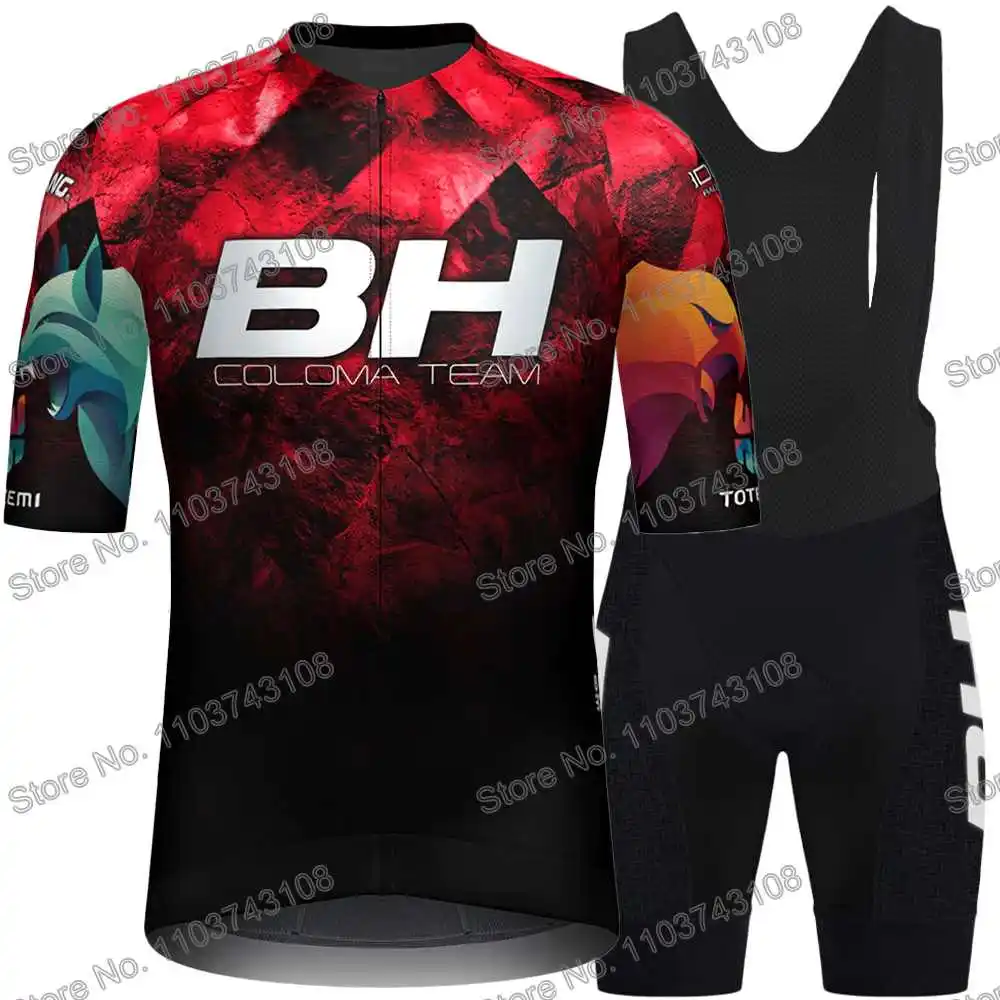 BH Coloma Team Cycling Jersey Men's Set Summer Cycling Clothing Road Bike Shirt Suit MTB Women Bicycle Bib Shorts Sports