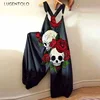Women Overalls Jumpsuit Summer Elegant Spring Loose Print Female Street Casual Fashion