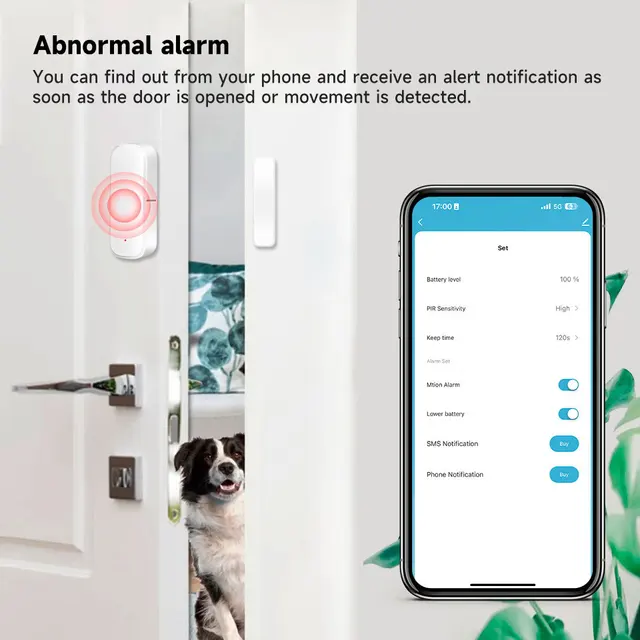 EWelink Smart Door Sensor Zigbee Door Window Open Closed Detector Smart Home Security Alarm System Smart Life APP Control 5