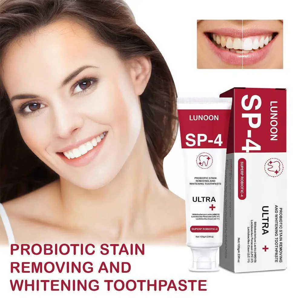 

ALL SMILES -BRIGHTENING Stain Removing Probiotic Toothpaste Whitening Toothpaste Cavity Whitening Teeth New Paste Preventio B5T1