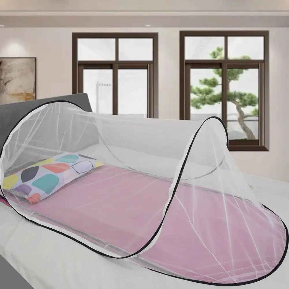Ventilated Fly Shelter Portable Pop Up Mosquito Net Tent for Bed Lightweight Folding Net for Indoor Outdoor Camping Maximum