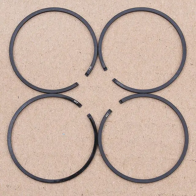 Set 2 Anelli Pistone 34mm X 1.2mm - Ricambio Per Motoseghe, Nero, Resistente All'Usura - Foto 7