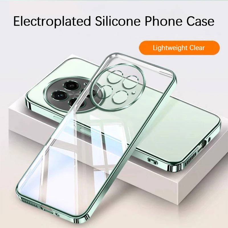 Ultrathin Plating Shockproof Clear Silicone Phone Case