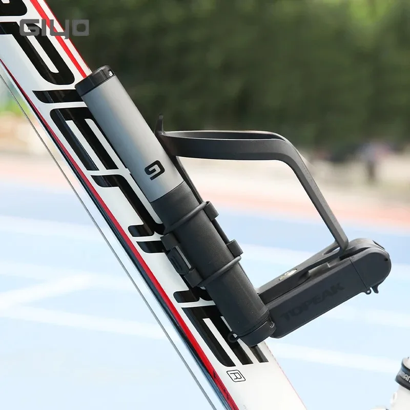 Giyo Portable Alloy Bicycle Tire Pump - High-Pressure 120psi Air Inflator with Dual Valve Compatibility