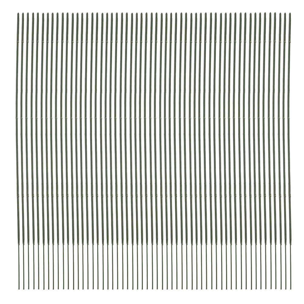 100Pcs 녹색 꽃 줄기 와이어 DIY 배열을위한 유연한 튼튼한 꽃 막대 인공 꽃 공예 용품