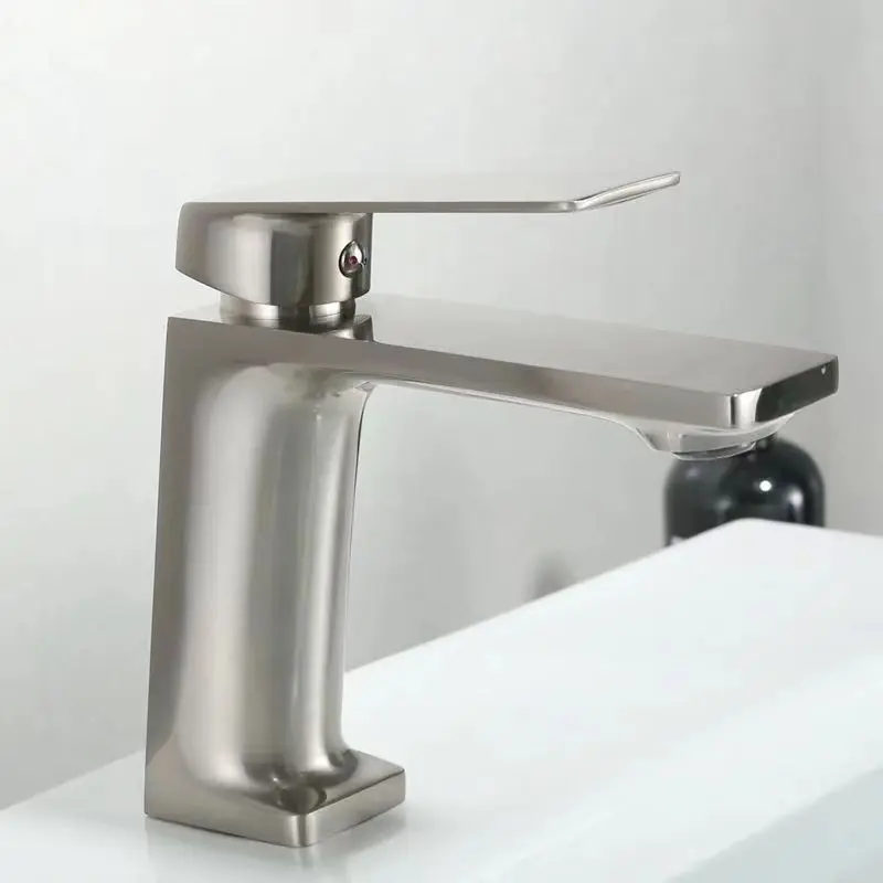 

Basin Faucet Brushed Nickel Torneiras Bathroom Sink Faucet Single Handle Hole Faucet Basin Taps Hot Cold Mixer Tap Crane 9922