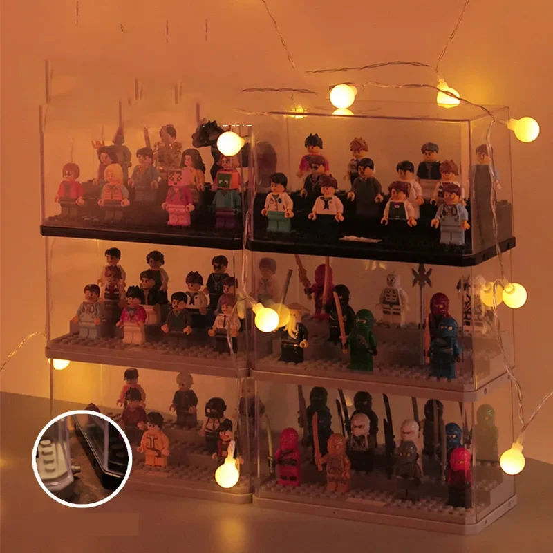 Minifigures Display Case for Action Figures Blocks Collectibles