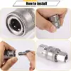 3/8 Inch Stainless Steel Quick Connector Pressure Washer Coupler Quick Connect Male and Female Quick Connector Thread  Fittings 3