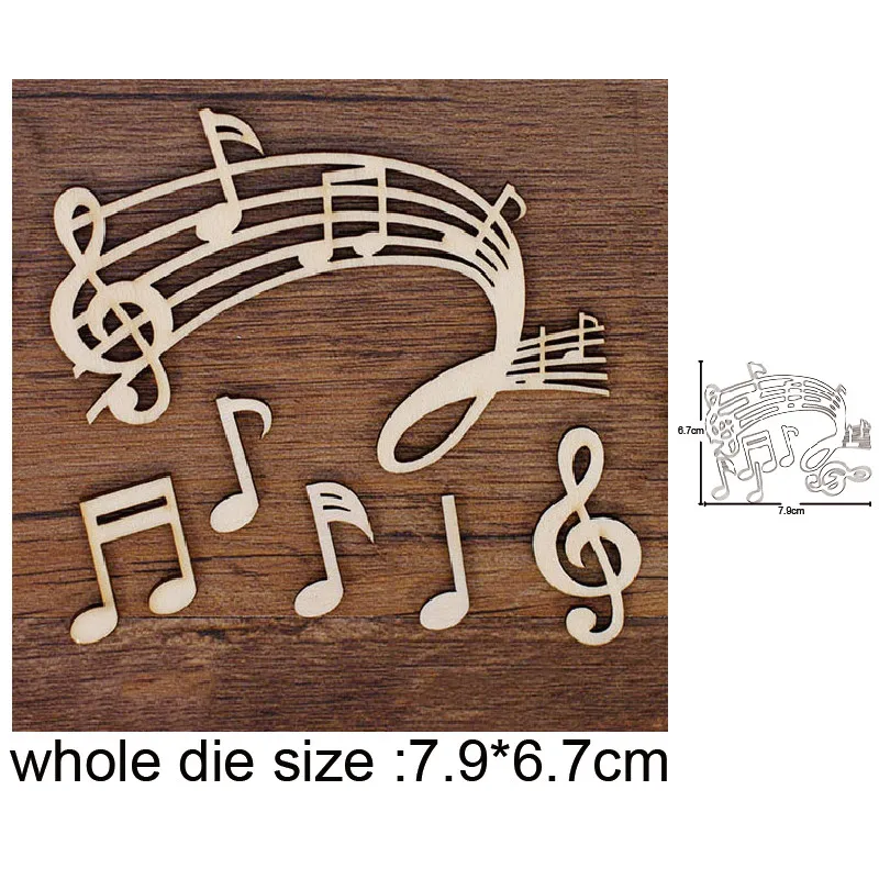 Musical Note Metal Cutting Dies Reusable Metal Dies for