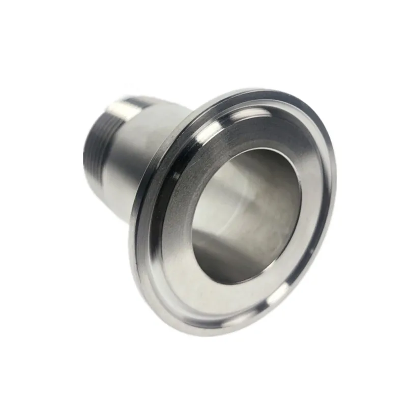 DN15 - DN50 304 Sanitary Stainless Steel Male Threaded Pipe Fitting Ferrule