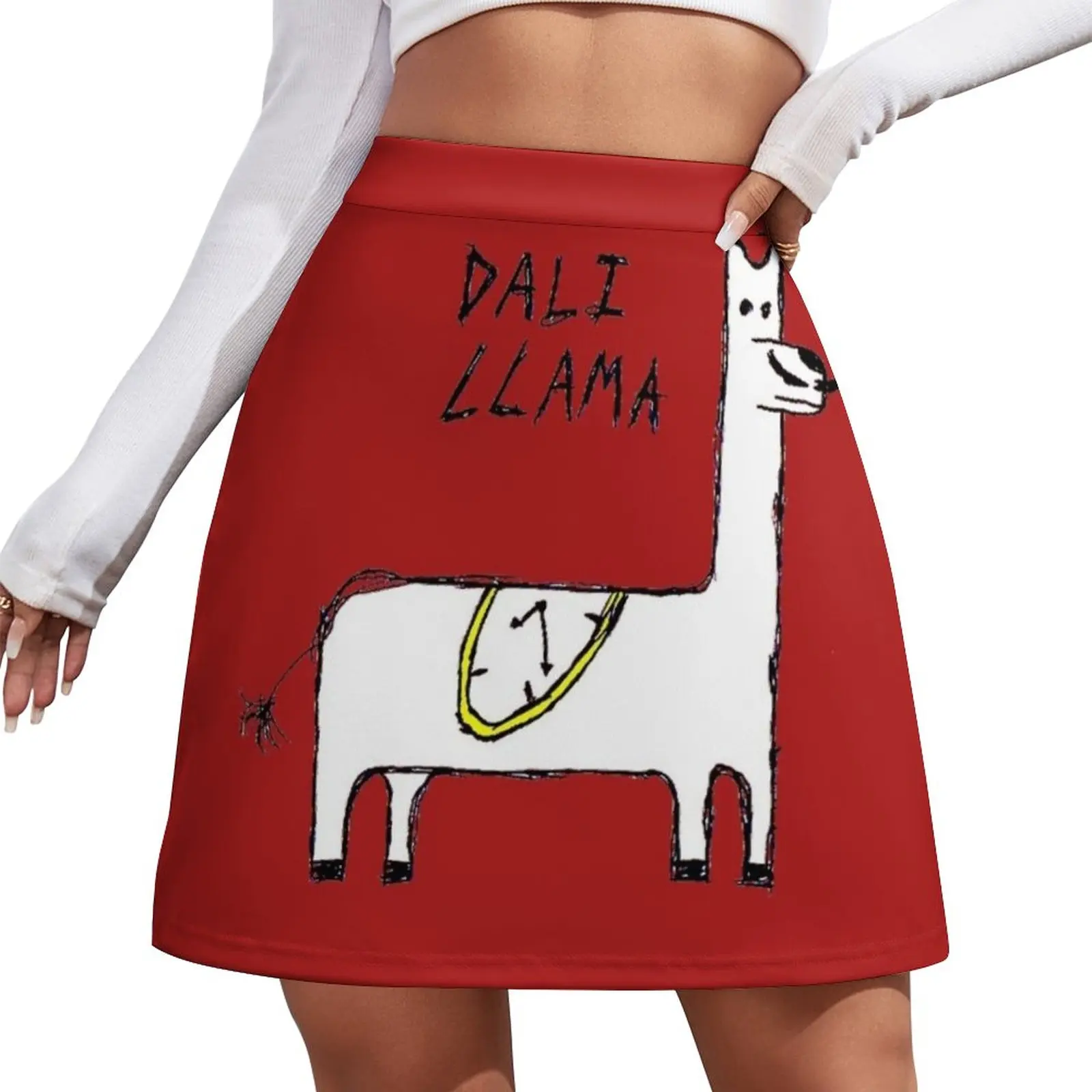 Dali Llama Mini Skirt women clothing 2023 new arrivals Short skirt woman