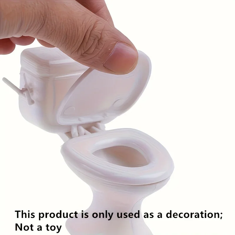 Mini Toilet Decoration 2pcs Bathroom Vanity Accessories Non-functional Decorative Items
