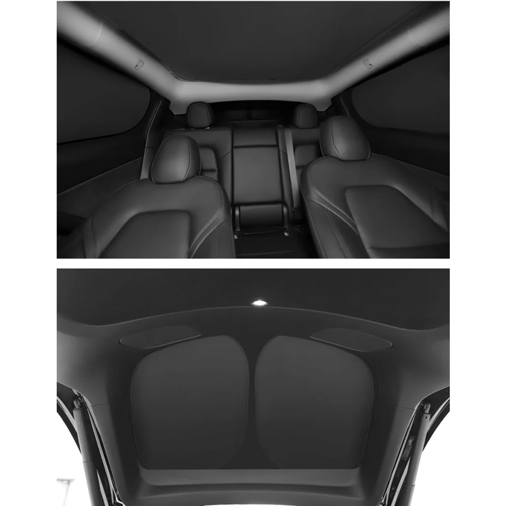 Tesla Model 3/Y 2017-2025 사이드 윈도우 차양 개인 정보 보호 차양 음영 전면 후면 유리창 절연 + 반사 층