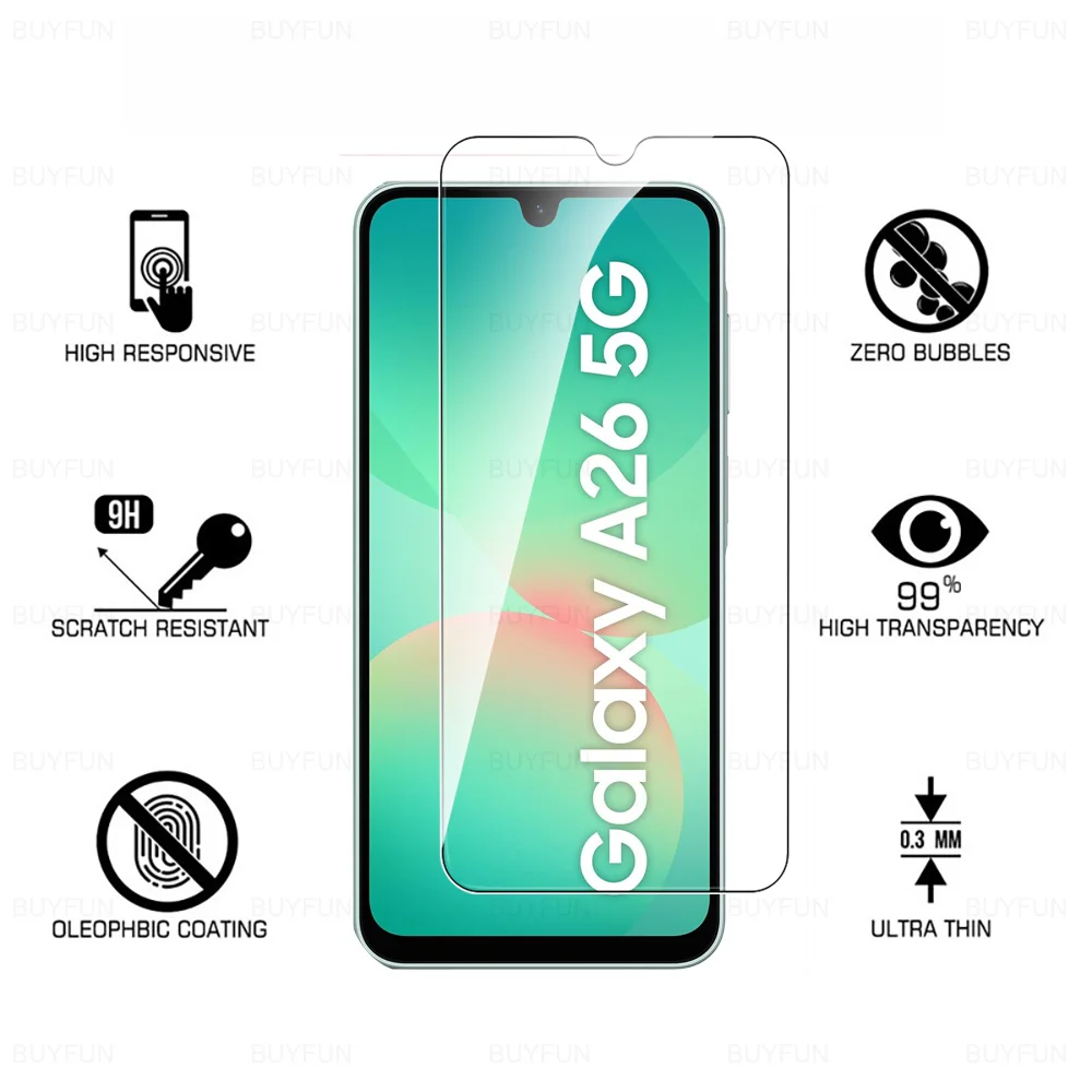 6-in-1 Tempered Glass Screen and Lens Protector Set - HD Crystal Clear Film