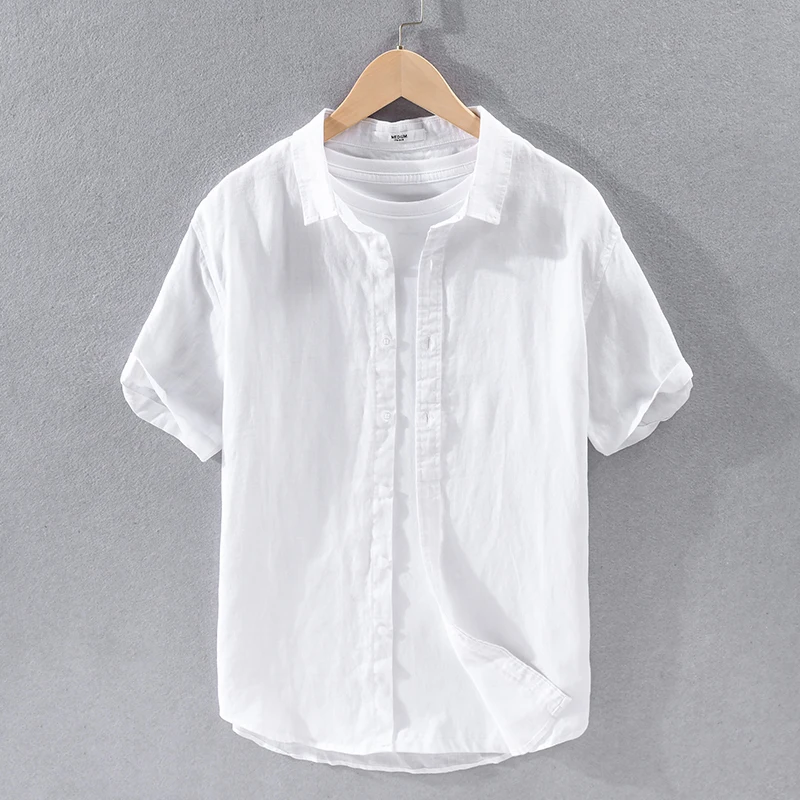 Effortless Style: Pure Linen Short Sleeve Shirt, a Must-Have for Comf –  AddysForMen®️ - The Official Online Store